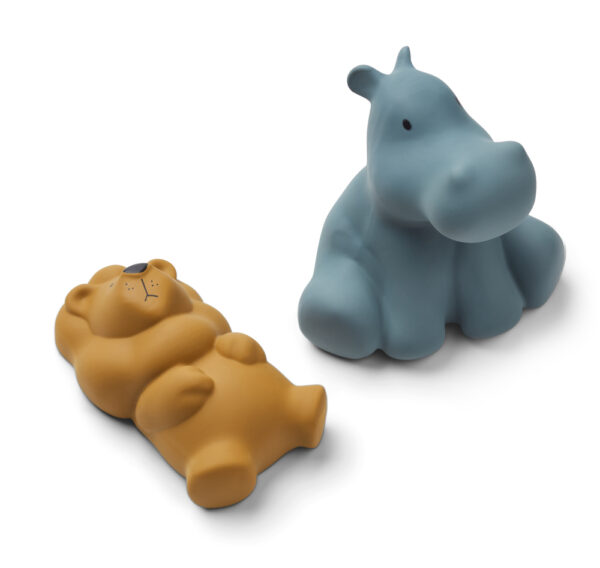Lot de 2 Jouets pour le Bain Vikky - Safari et Whale Blue