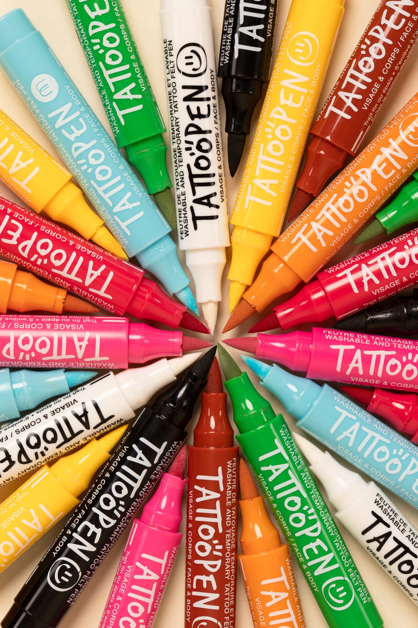 TATTOOPEN Feutre de tatouage temporaire - Jaune – Image 3