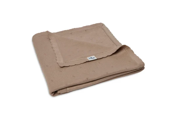 Couverture 75x100 Pointelle Biscuit – Image 3