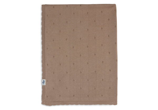 Couverture 75x100 Pointelle Biscuit
