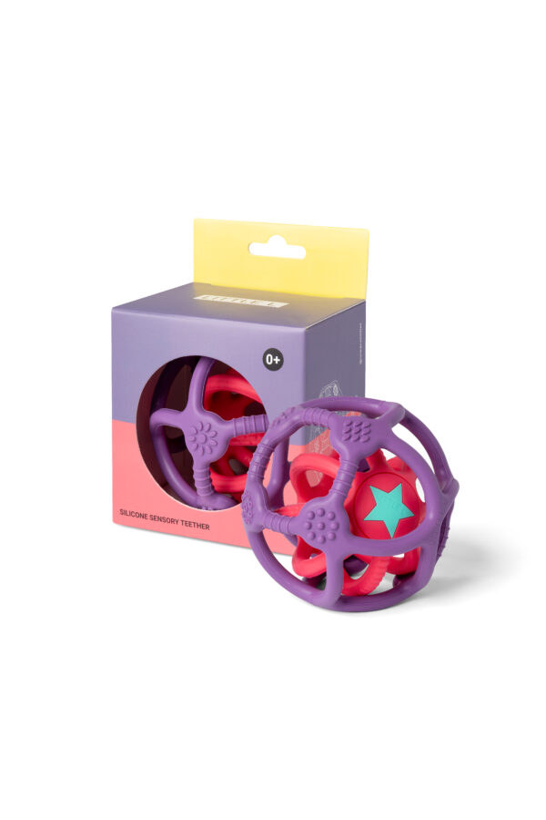 Balles Sensorielles en Silicone - Violette et Rose