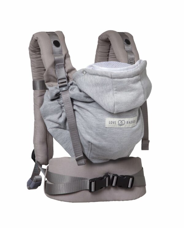 Porte Bébé Physiologique HoodieCarrier 2 - Gris Athletique – Image 4