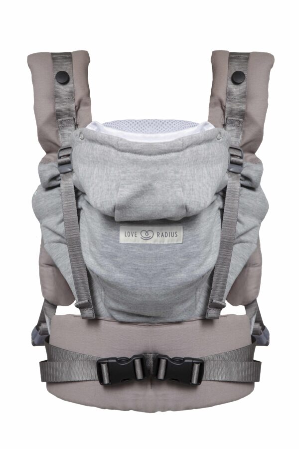 Porte Bébé Physiologique HoodieCarrier 2 - Gris Athletique – Image 5