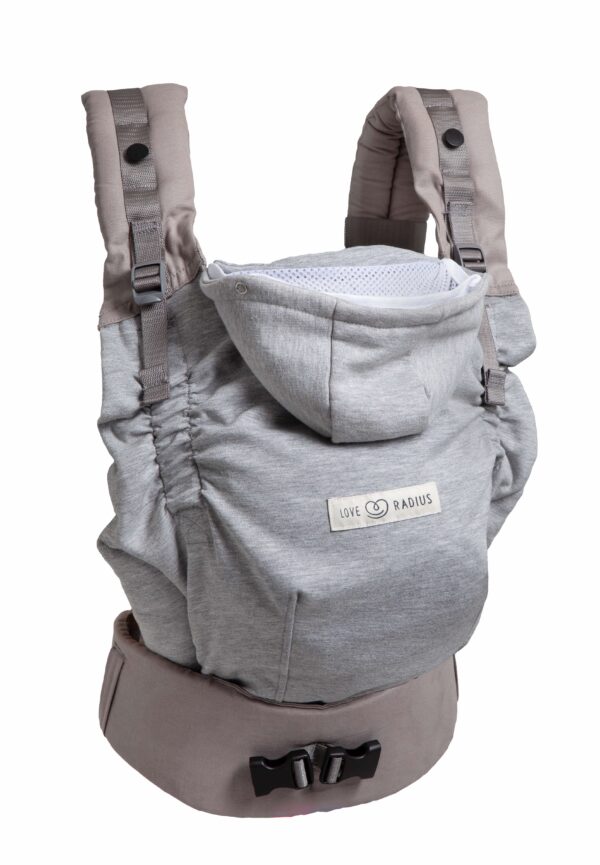 Porte Bébé Physiologique HoodieCarrier 2 - Gris Athletique – Image 7