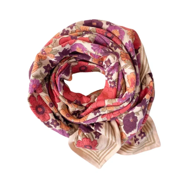 Big Foulard Latika "Joy" - Macadamia