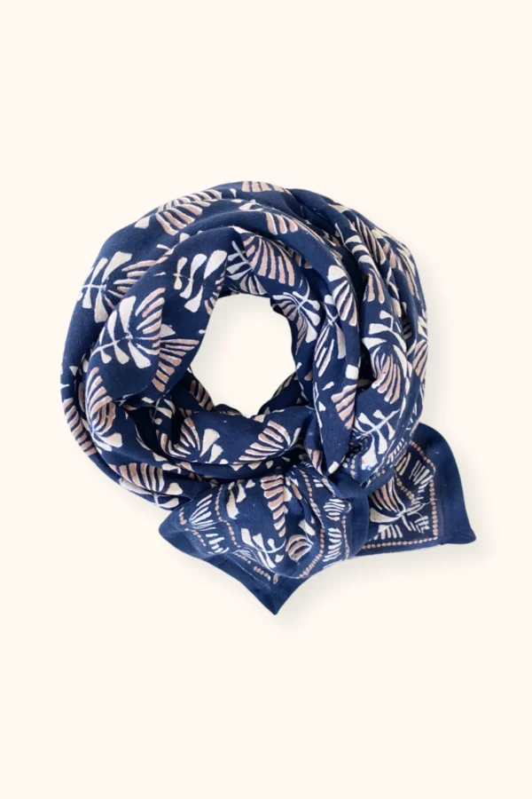 Big Foulard Latika "Tresse" - Graphite