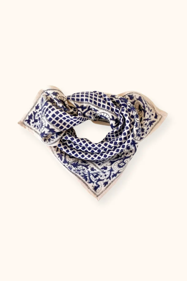 Small Foulard Manika "Mosaïc" - Graphite