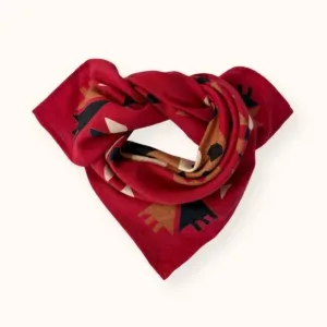 Small Foulard Manika "Rajah" - Fire