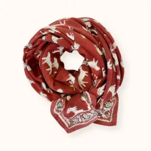 Big Foulard Latika "Bengale" - Fire