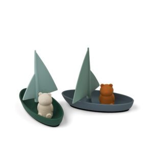 Lot de 2 Jouets Bateau pour le Bain Ensley - Whale Blue