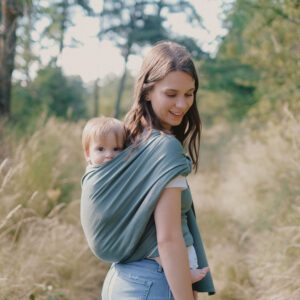 Echarpe Sergé Brisé - Vert Eucalyptus - 4,6m