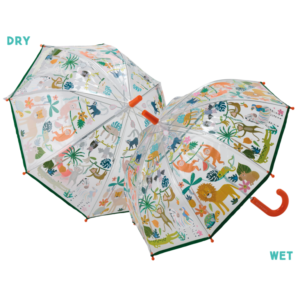 Parapluie Couleurs Changeantes - Jungle Transparent