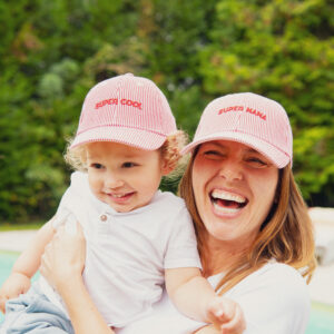 Casquette -  Marinière Super Mama Rouge