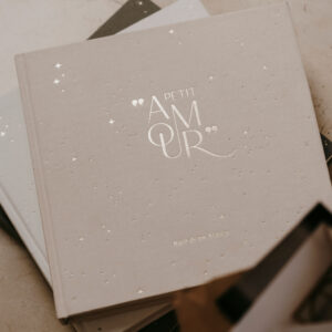 Livre de Naissance Petit Amour - Beige