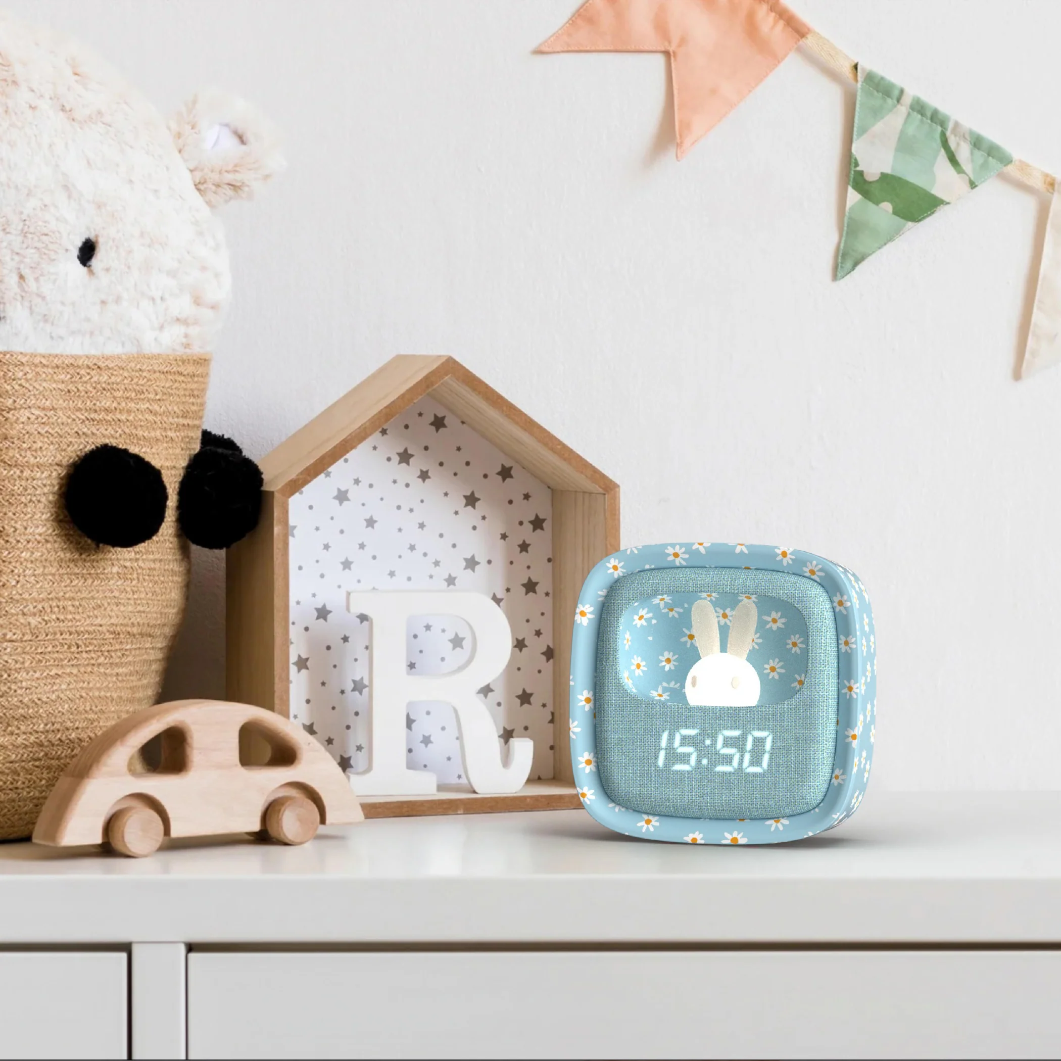 Billy Clock - Réveil Blue Flower – Image 4